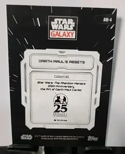 2024 Topps Chrome Star Wars Galaxy Darth Maul's Assets #AM-4 Refractor - Image 2