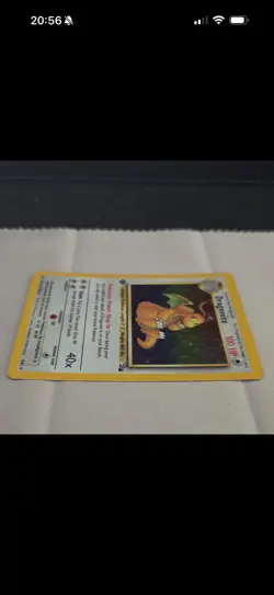 Dragonite 4/62 Fossil 1st Edition Holo Rare Vintage - MP see pics and desc. - Image 4
