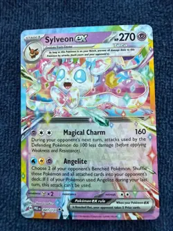Sylveon ex 041/131 Pokemon Prismatic Evolutions Near Mint PACK FRESH! - Image 1