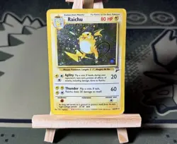 Raichu 16/130 Holo WOTC Pokemon Card – Base Set 2 2000 – Unlimited – HP - Image 1