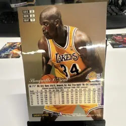 Flair Showcase Shaquille O'Neal #7 Lakers 1997-98 Showstopper Row 2 Holo CLEAN! - Image 2