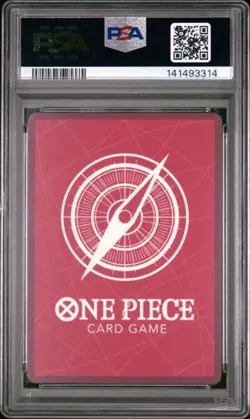 2022 ONE PIECE OP01-ROMANCE DAWN #002 TRAFALGAR LAW PRE ERRATA PSA 10 - Image 2