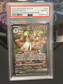 Pokemon TCG Scarlet and Violet Base Gardevoir EX Card 245/198 SIR PSA 8 NM MT - Image 1