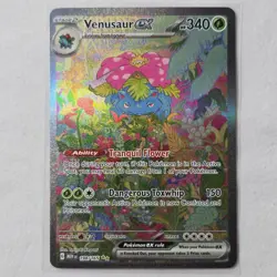 Venusaur EX Card 198/165 Scarlet & Violet 151 Sir NM Pokemon TCG - Image 1