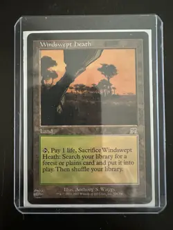 Windswept Heath Onslaught Land Rare MAGIC MTG CARD - Image 3