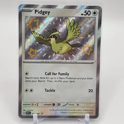 Pidgey - 196/091 - Baby Shiny - Paldean Fates - Pokemon Card - NM/M - Image 1