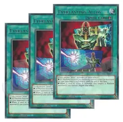 Yugioh - Everlasting Alloy x 3 - 1st Edition Rare NM - Plus Free Holo Card - Image 1