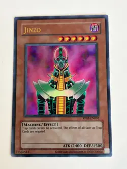 Yugioh - Jinzo - Ultra Rare NM - Free Holographic Card - B - Image 1