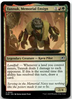 MTG Tannuk, Memorial Ensign Edge of Eternities EOE #233 uncommon NM *MAGIC*! - Image 1