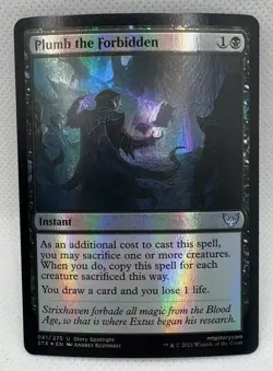 Plumb the Forbidden 81 Strixhaven: School of Mages Foil U NM MTG Card - Image 1