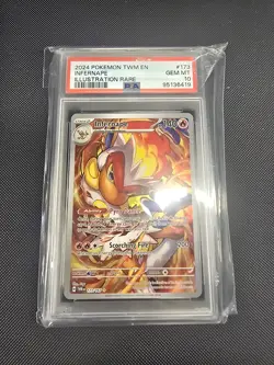 2024 Pokemon SV Twilight Masquerade TWM EN Infernape #173/167 PSA 10 - Image 1