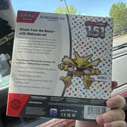Pokemon Scarlet & Violet 151 Alakazam ex Collection Box Promo Booster - Image 2