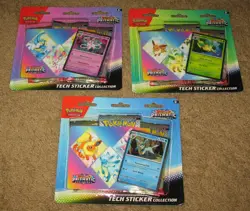 POKEMON: TCG, PRISMATIC EVOLUTIONS TECK STICKER BLISTER PACK LOT OF 3 - Image 1