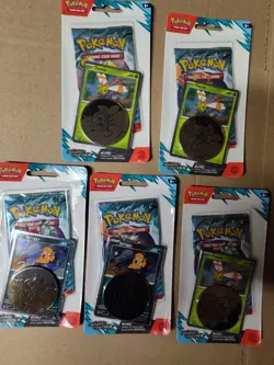Pokemon Journey And Together W Coin And Foil Lot Of 5 - Image 1