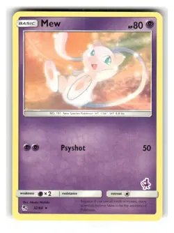 Mew 32/68 Rare Hidden Fates Pokemon Lightly Played - Image 1