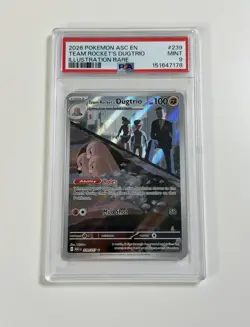 2026 Pokemon Ascended Heroes Team Rocket'S Dugtrio Illustration Rare PSA 9 - Image 1