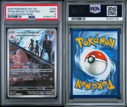 2026 Pokemon Ascended Heroes Team Rocket'S Dugtrio Illustration Rare PSA 9 - Image 4