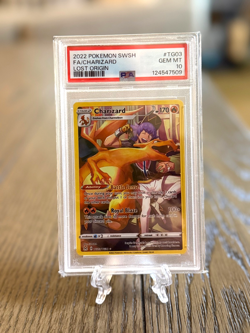Pokemon Charizard Lost Origin Trainer Gallery Full Art #TG03 PSA 10 Gem Mint - Image 1