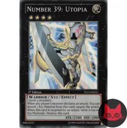 Yugioh Number 39: Utopia YS13-EN041 Ultra Rare 1st Edition MP - Image 1