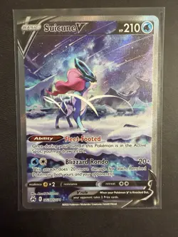 Pokemon TCG Suicune v Crown Zenith: Galarian Gallery Ultra Rare Card GG38/GG70 - Image 1