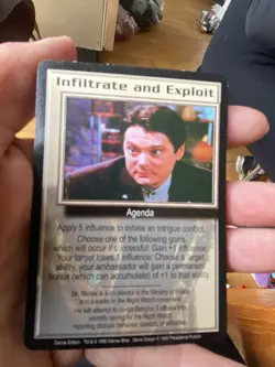 INFILTRATE AND EXPLOIT DELUXE EDITION 1998 BABYLON 5 CCG COLLECTORS CARD - Image 1