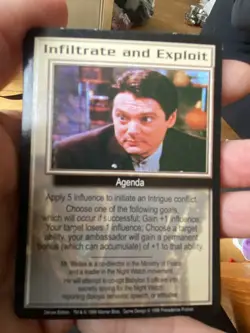 INFILTRATE AND EXPLOIT DELUXE EDITION 1998 BABYLON 5 CCG COLLECTORS CARD - Image 3