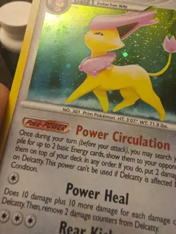 Delcatty LV.53 Platinum Holo Rare Pokemon TCG Card 4/127 - Image 3