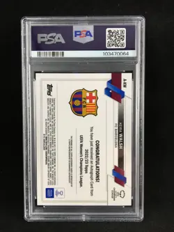 PSA 10 Keira Walsh 2022-23 Topps Chrome UEFA Women’s PINK /150 Auto RC - Image 2