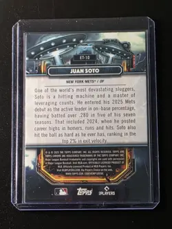 2025 Topps Cosmic Chrome - Juan Soto #ET-10 Refractor Extraterrestrial Talent - Image 2