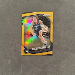 2025 Panini Prizm WNBA Bridget Carleton Gold Prizm 10/10 Minnesota Lynx - Image 1