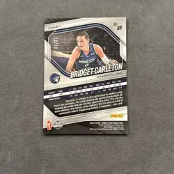 2025 Panini Prizm WNBA Bridget Carleton Gold Prizm 10/10 Minnesota Lynx - Image 2