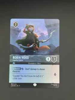 Disney Lorcana Fabled Robin Hood Epic FOIL Pack Fresh NM/MT 220/204 - Image 1