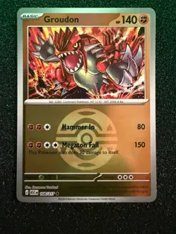Groudon 108/217 ASC EN Poke Ball Holo Rare NM Pokemon TCG Ascended Heroes - Image 1