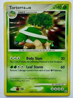 Torterra 17/130 Pokemon Diamond and Pearl Holo Rare LP/NM - Image 1