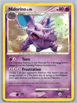 Nidorino 74/111 C Rising Rivals HP Pokemon - Image 1