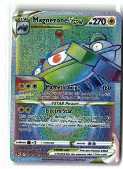 Magnezone VSTAR ⭐ 198/196 Holo Rainbow Rare Lost Origin 2022 Pokemon NM - Image 1