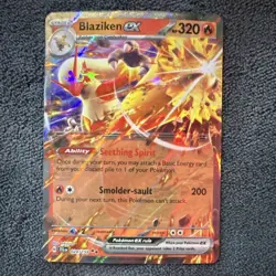 Blaziken ex 024/159 JTGn Double Rare Holo EX Fire Pokemon Card TCG - Image 1