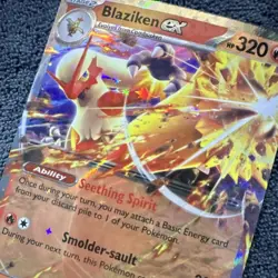 Blaziken ex 024/159 JTGn Double Rare Holo EX Fire Pokemon Card TCG - Image 2