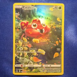 Pokemon TCG Crown Zenith Galarian Gallery Paras GG32/70 Ultra Rare Holo 2023 - Image 1