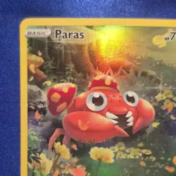 Pokemon TCG Crown Zenith Galarian Gallery Paras GG32/70 Ultra Rare Holo 2023 - Image 2