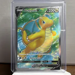 Pokemon Dragonite V 076/078 Pokemon GO Full Art Holo Ultra Rare English - Image 1