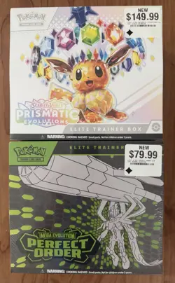 Pokemon Prismatic Evolutions & Perfect Order Elite Trainer Box ETB - Image 1