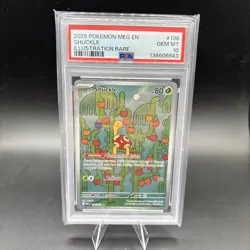 2025 POKEMON MEG EN-MEGA EVOLUTION ILLUSTRATION RARE #136 SHUCKLE PSA 10 - Image 1