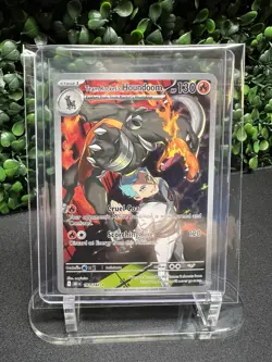 Team Rocket's Houndoom 191/182 Holo Illustration Rare NM Pokemon TCG - Image 1