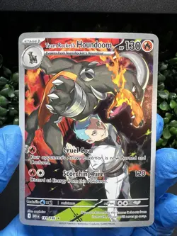 Team Rocket's Houndoom 191/182 Holo Illustration Rare NM Pokemon TCG - Image 2