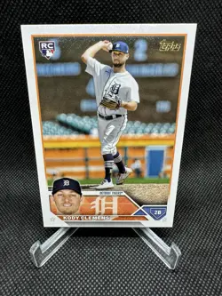 Kody Clemens 2023 Series 1 SSP Image Variation Golden Mirror Rookie RC Tigers - Image 1
