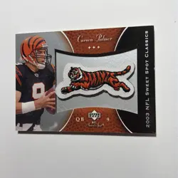 2003 Upper Deck Sweet Spot - Classics Embroidered Patch Carson Palmer #P-SC Team - Image 1