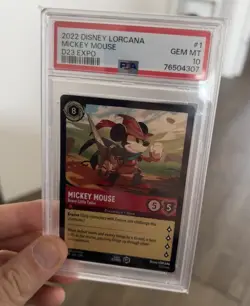 Disney Lorcana Mickey Mouse Brave Little Tailor D23 Expo 2022 PSA 10 Mint 1st Ed - Image 3