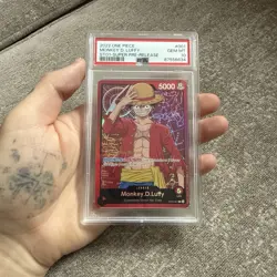 One Piece Monkey D. Luffy Super Pre Release ST01-001 Leader PSA 10 - Image 1