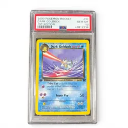 PSA 10 Dark Golduck 1st Edition Team Rocket Pokemon Card #37 Vintage Gem 💧 - Image 1